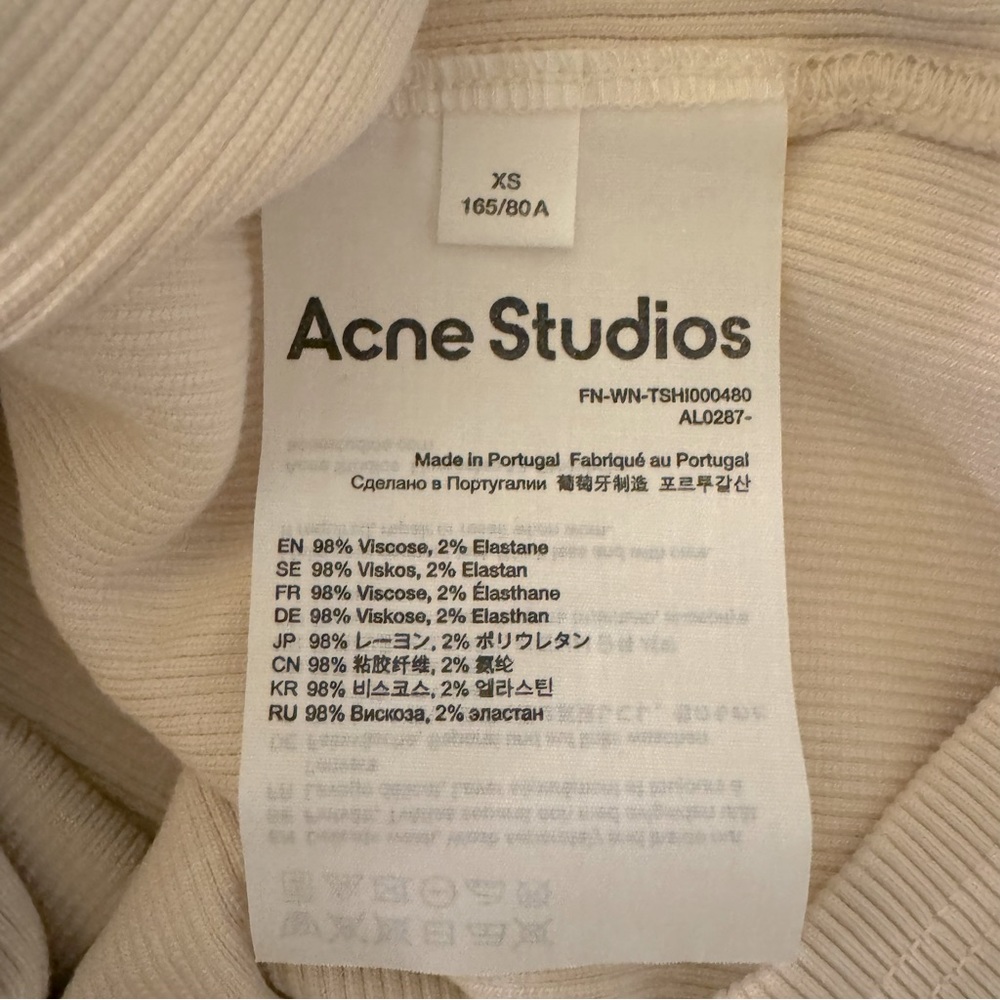 Acne Studios Ribbed Tank Top - Picture 6 of 8